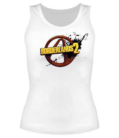 Женская майка борцовка Borderlands 2 Logo