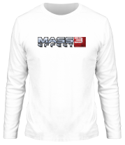 Мужская футболка длинный рукав Mass Effect 3 Logo фото