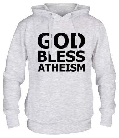 Толстовка худи God bless atheism