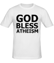 Мужская футболка God bless atheism фото