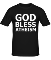 Мужская футболка God bless atheism фото