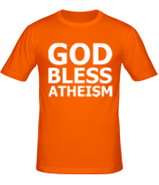 Мужская футболка God bless atheism фото