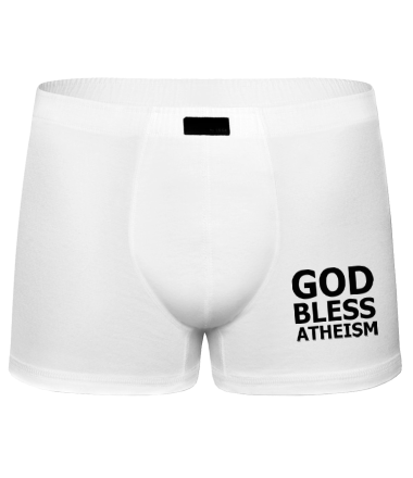 Трусы мужские боксеры God bless atheism