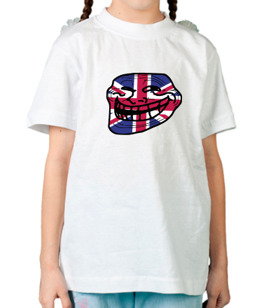 Детская футболка Trollface Union Jack