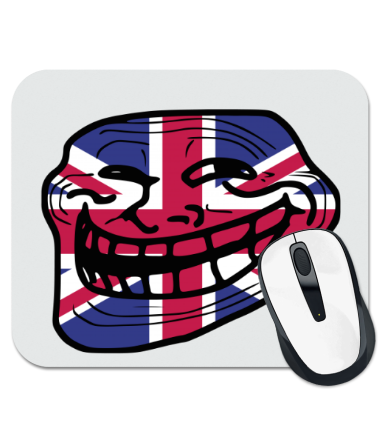 Коврик для мыши Trollface Union Jack