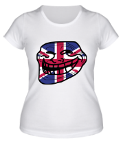 Женская футболка Trollface Union Jack фото