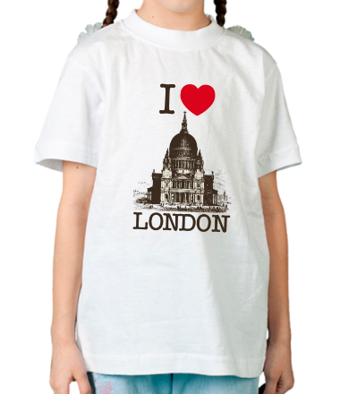 Детская футболка I love London