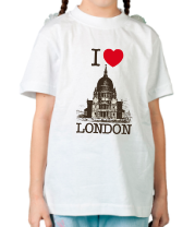 Детская футболка I love London фото