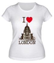Женская футболка I love London