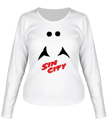 Женская футболка длинный рукав Sin City Kevin Face