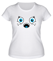 Женская футболка Белый мишка фото