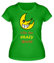Женская футболка Crazy World фото