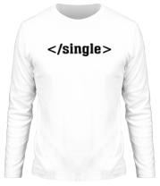 Мужская футболка длинный рукав Single фото