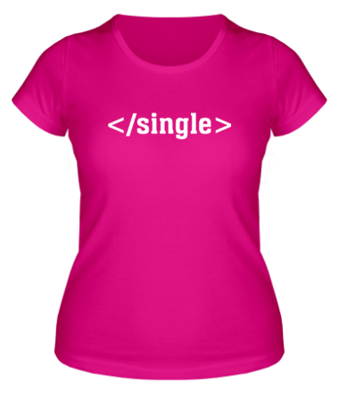 Женская футболка Single