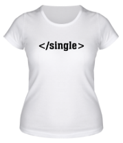 Женская футболка Single фото