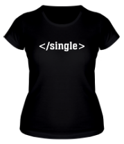 Женская футболка Single фото