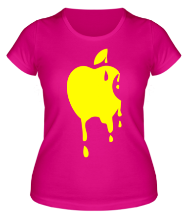 Женская футболка Кислотное яблоко