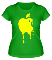 Женская футболка Кислотное яблоко фото