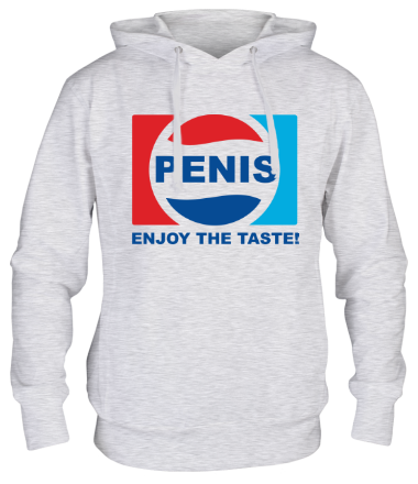 Толстовка худи Penis. Enjoy the taste