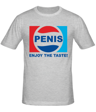 Мужская футболка Penis. Enjoy the taste