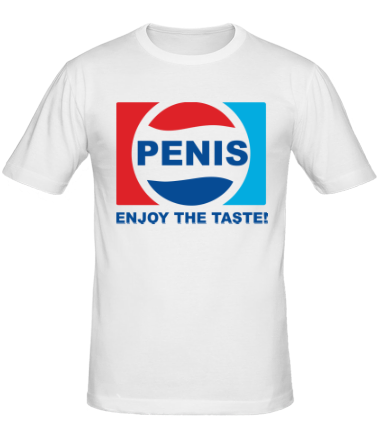 Мужская футболка Penis. Enjoy the taste