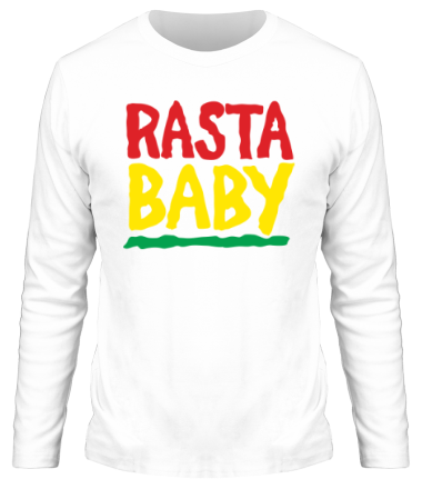 Мужская футболка длинный рукав Rasta baby