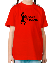 Детская футболка Save Spycrabs фото