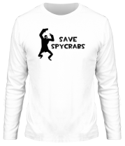 Мужская футболка длинный рукав Save Spycrabs