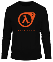 Мужская футболка длинный рукав Half-Life 2 logo