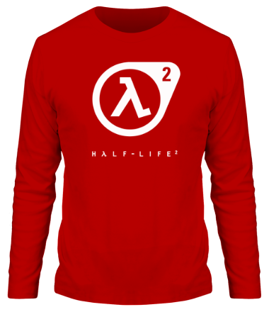 Мужская футболка длинный рукав Half-Life 2 logo
