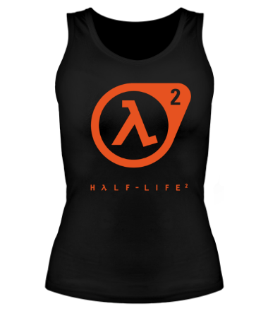 Женская майка борцовка Half-Life 2 logo