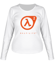 Женская футболка длинный рукав Half-Life 2 logo фото