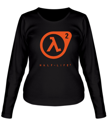Женская футболка длинный рукав Half-Life 2 logo