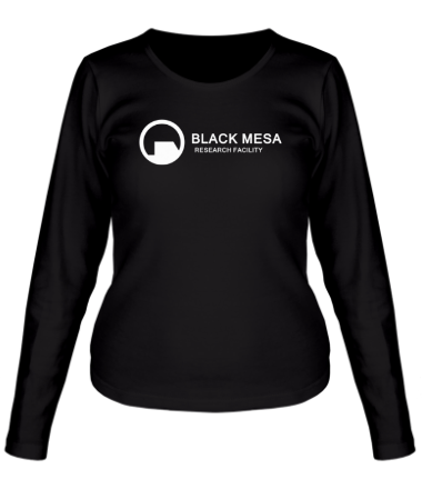 Женская футболка длинный рукав Black Mesa