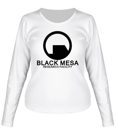 Женская футболка длинный рукав Black Mesa