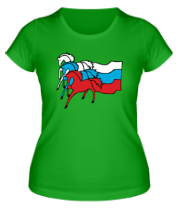 Женская футболка Сильная Россия фото