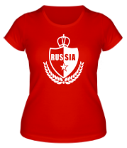 Женская футболка Russia фото