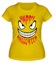 Женская футболка Happy halloween фото