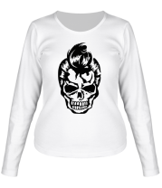 Женская футболка длинный рукав Зомби стиляга фото