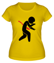 Женская футболка Зомби человечек фото