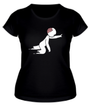 Женская футболка Ползучий зомби человечек фото