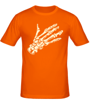 Мужская футболка Костлявая рука (свет) фото