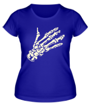 Женская футболка Костлявая рука (свет) фото