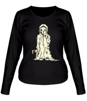 Женская футболка длинный рукав Маленькая смерть (свет) фото