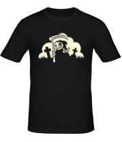 Мужская футболка Веселая смерть (свет) фото