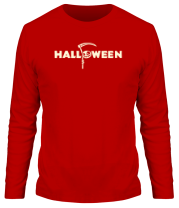 Мужская футболка длинный рукав halloween (свет) фото