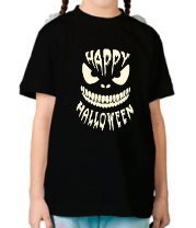 Детская футболка Happy halloween (свет) фото