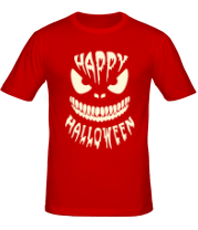 Мужская футболка Happy halloween (свет) фото