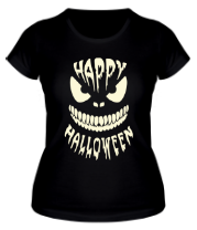 Женская футболка Happy halloween (свет) фото