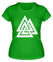 Женская футболка Трикветра (валькнут) фото